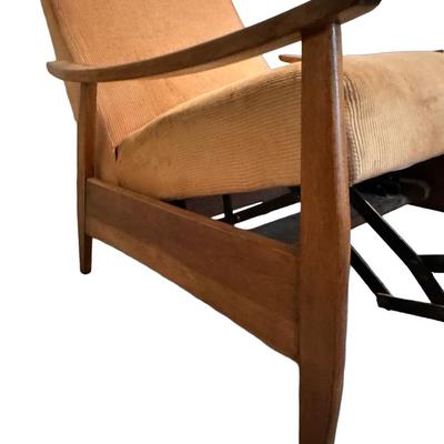 Mid Century Upholstered Recliner (See Details)