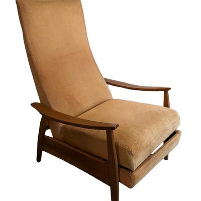 Mid Century Upholstered Recliner (See Details)