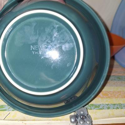 turquoise fiesta ware plate
