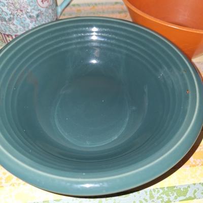 turquoise fiesta ware plate