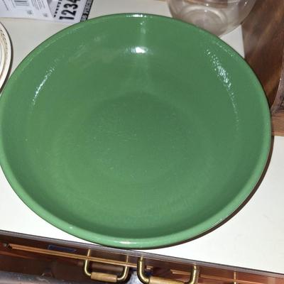 Green Serving Bowl