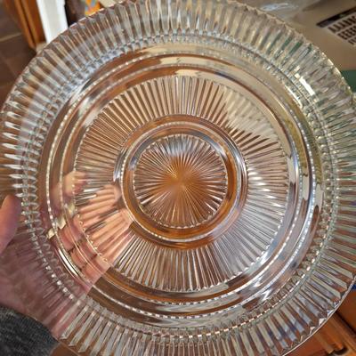 Anchor HOcking Queen Mary Clear Serving PLate