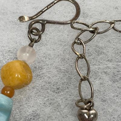 DTR Jay King Sterling and Pastel Gemstone Necklace