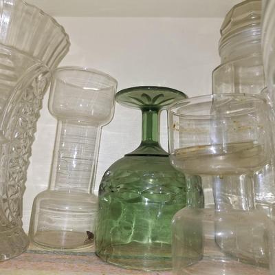 Green Thumbprint goblet