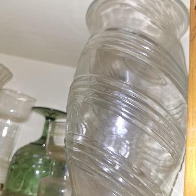 Clear Swirl Vase