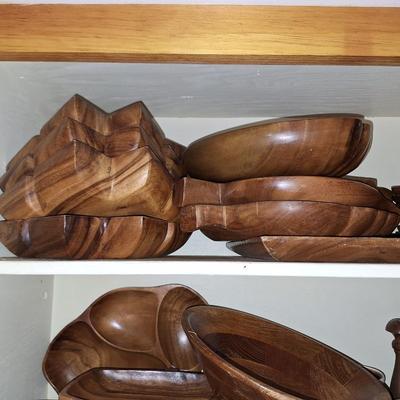 Monkey POd Wood Dish Set