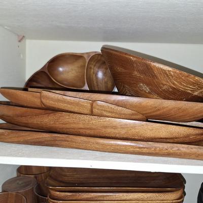Monkey POd Wood Dish Set