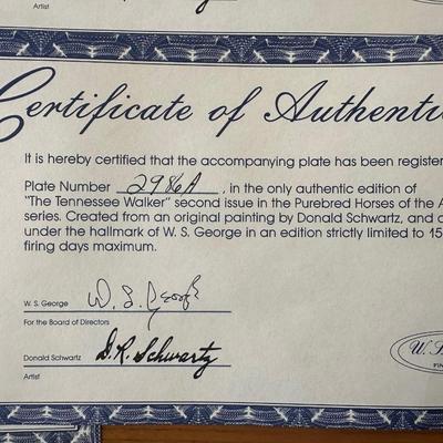 Purebred Horses of the Americas by Donald Swartz w/ Certificate of Authenticity