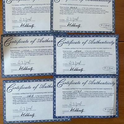 Purebred Horses of the Americas by Donald Swartz w/ Certificate of Authenticity