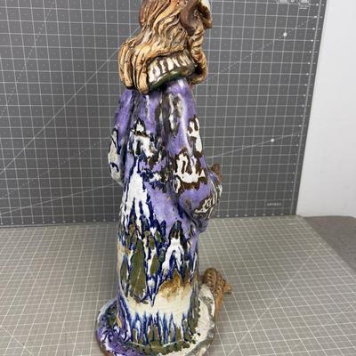 AWESOME!!! Stoneware Wizard with the Crystal Ball