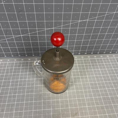 Antique Nut Chopper and Measuring Cup 