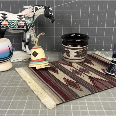 Grouping of Native American Themed Items