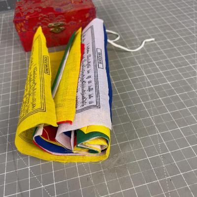 Singing Bowls and Tibet Prayer Flag