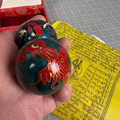 Singing Bowls and Tibet Prayer Flag
