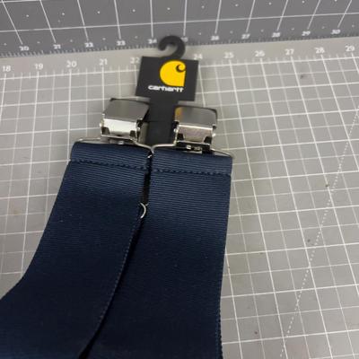2 Pair of Navy Blue NEW CARHARTT Suspenders 