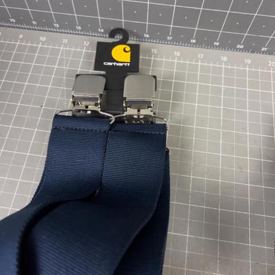 2 Pair of Navy Blue NEW CARHARTT Suspenders 