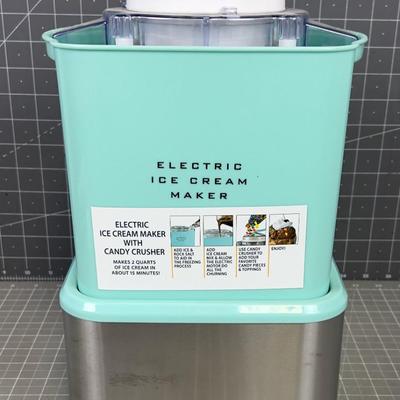 Turquoise Electric ICE CREAM MAKER 