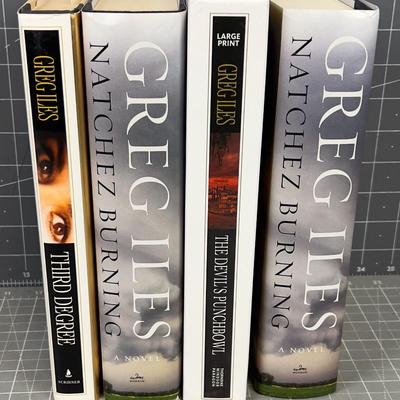 4 Greg Iles Hard bound Books
