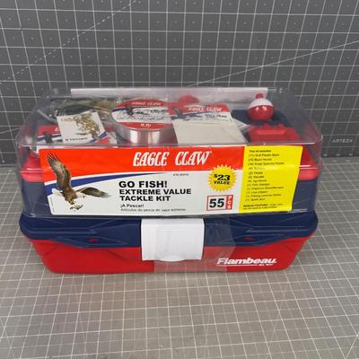 Eagle Claw Tackle Box with Tackle NEW 