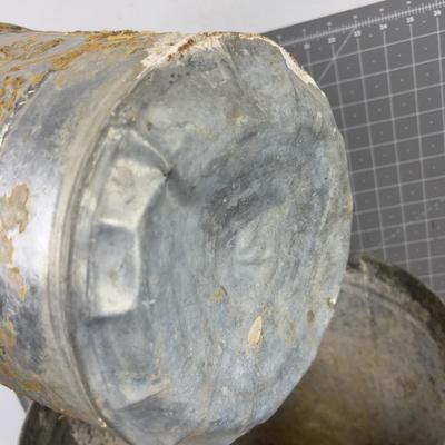 2 Galvanized Pails 