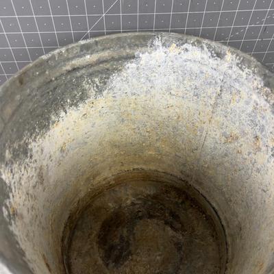 2 Galvanized Pails 