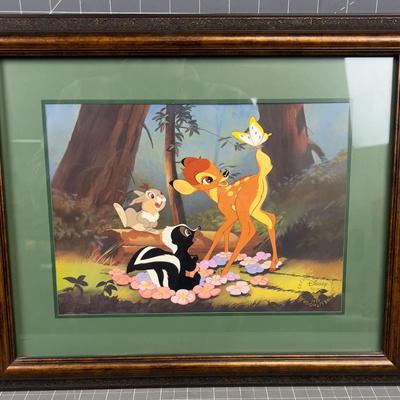 Walt Disney Lithograph of BAMBI dated 1997