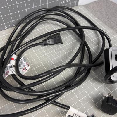 Lot of Extension Cords and Plug Multipliers 