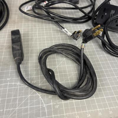 Lot of Extension Cords and Plug Multipliers 