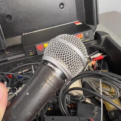 Audio Tech Parts Box, Cable, Mics etc.