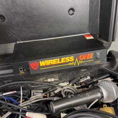Audio Tech Parts Box, Cable, Mics etc.