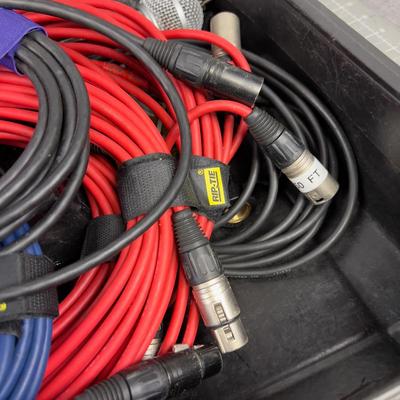 Audio Tech Parts Box, Cable, Mics etc.