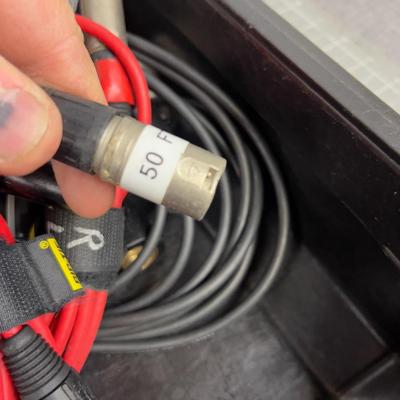 Audio Tech Parts Box, Cable, Mics etc.