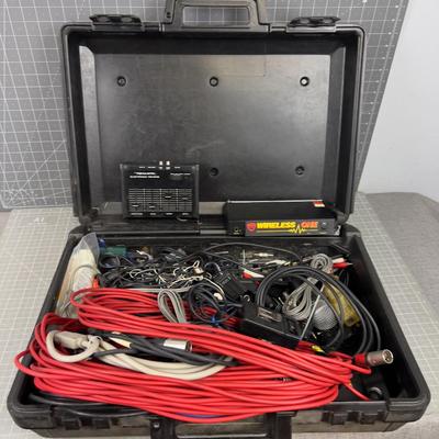 Audio Tech Parts Box, Cable, Mics etc.
