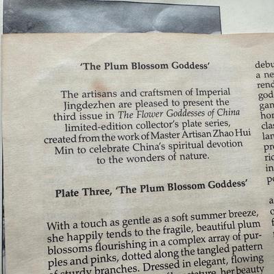 The Flower Goddesses of China by Zhao Hui Min w/ Certificate of Authenticity