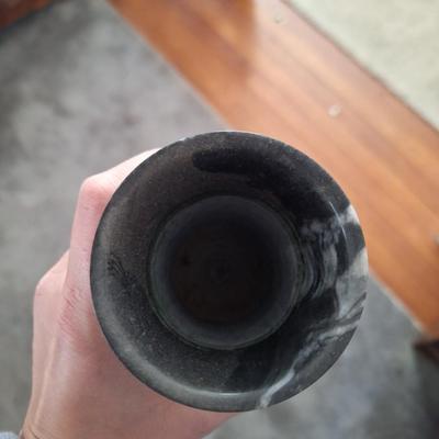 Etched Stone Vase