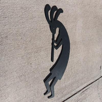 HEAVY IRON 3 FOOT KOKOPELLI INDOOR/OUTDOOR WALL DECOR