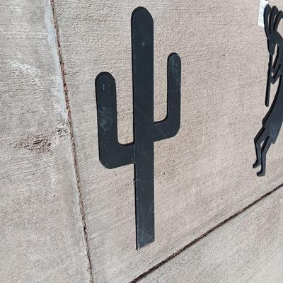 HEAVY IRON 3 FOOT CACTUS INDOOR/OUTDOOR WALL DECOR
