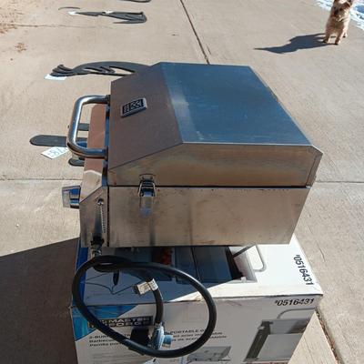 2-BURNER STAINLESS STEEL PORTABLE GRILL