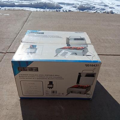 2-BURNER STAINLESS STEEL PORTABLE GRILL