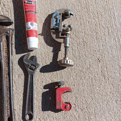 PIPE CUTTERS AND WRENCH, CRESCENT WRENCHES AND MORE