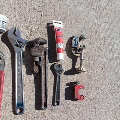 PIPE CUTTERS AND WRENCH, CRESCENT WRENCHES AND MORE