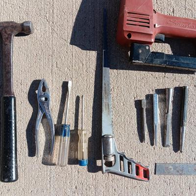 ELECTRIC STAPLE GUN, HAMMER, HAND SAW, PLIERS AND MORE