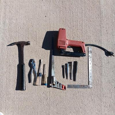 ELECTRIC STAPLE GUN, HAMMER, HAND SAW, PLIERS AND MORE