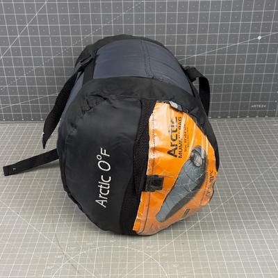 OZARK Trails Mummy Bag, Zero Degree Grey / Black