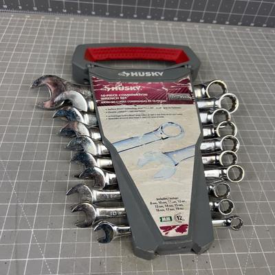 Husky 10 Piece Metric Combination Wrench Set