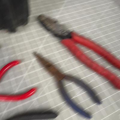 Bin Full of Tools and Pliers 