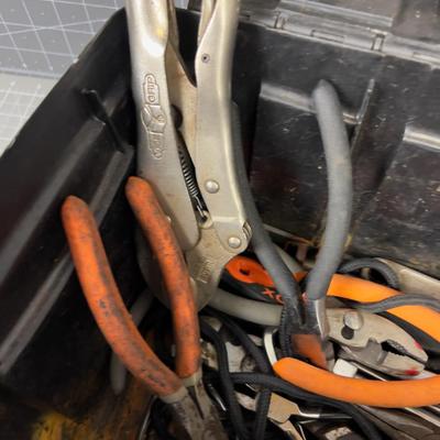Bin Full of Tools and Pliers 