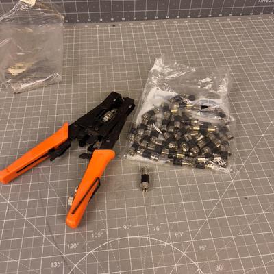 ETEK City Cable Connector Crimper for Coaxal 
