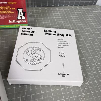 Siding Mounting Kits for Electrical Lighting