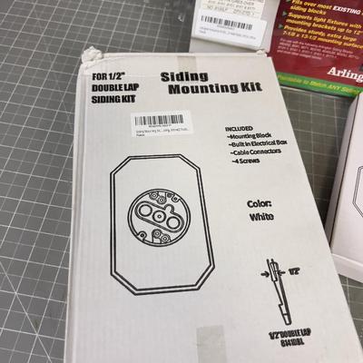Siding Mounting Kits for Electrical Lighting